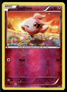 Spritzee 84/122 Reverse Holo XY Breakpoint Pokemon Card