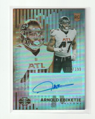 ARNOLD EBIKETE 2022 Illusions Football Rookie Signs AUTO 92/199 ATLANTA FALCONS
