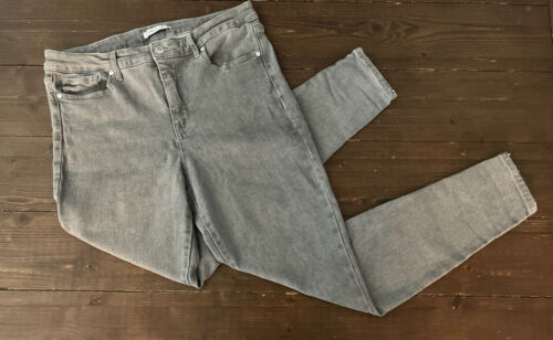 Nine West Super Skinny Jeans Womens Size 10 Gray Cotton Blend Denim High Rise - Afbeelding 1 van 9