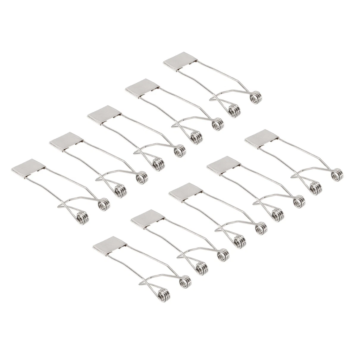 12pcs 53x19mm Downlight Spring Clip Ceiling Lamp Recessed Lighting Fix Clamp