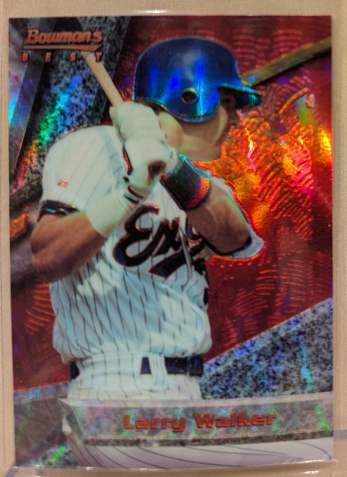 1994 FIRST 1st Bowman's Best RED REFRACTOR #76 Larry Walker HOF RARE PARALLEL
