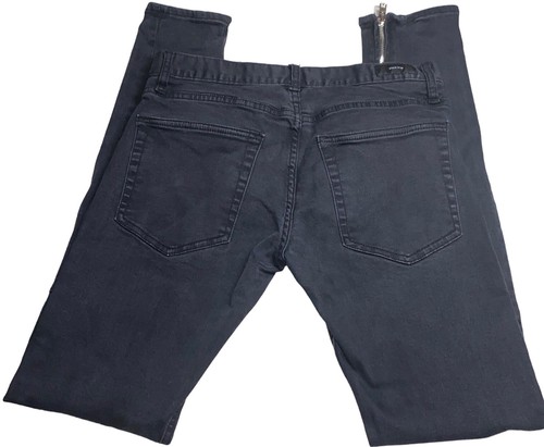 Women’s Black ICON Jeans-Size 30-Black Skinny Zip Ankle Mid-Rise Jeans-30Wx32L - Picture 2 of 13
