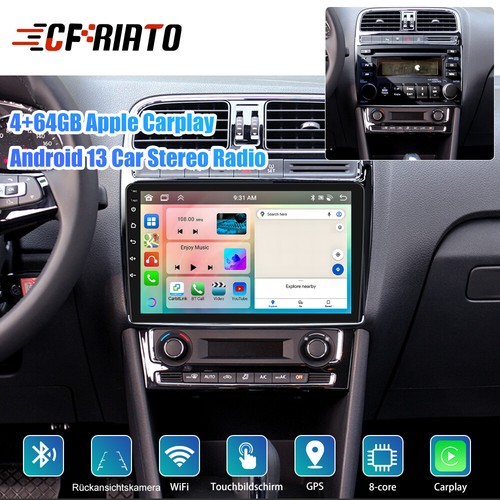 4+64G Für Toyota Avensis T25 2002-2008 Carplay Autoradio Android 13 GPS WiFi KAM - Bild 3 von 17