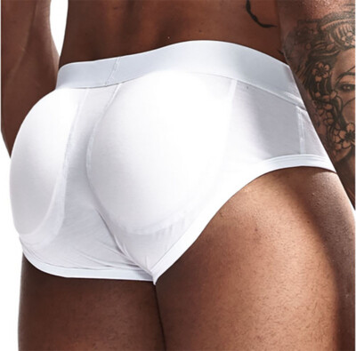 JOCKMAIL Sexy Mens Butt-Enhancing Padded Briefs Removable