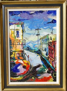 Zygmund Jankowski (1925-2009) Early Street Scene O/c Cape Ann / California