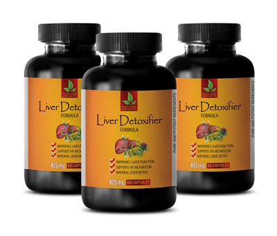 milk thistle capsules - LIVER DETOXIFIER FORMULA - liver cleanse detox - 3 B