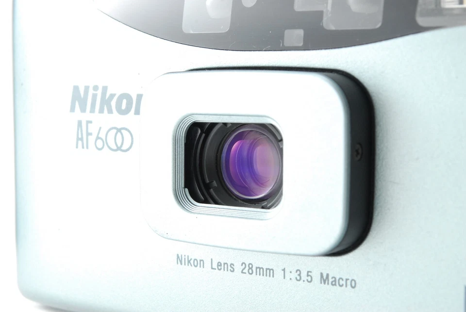 Rare! [N MINT w/Strap] Nikon AF600 Panorama QD 35mm Film Camera Light Blue JAPAN - Image 2 of 4