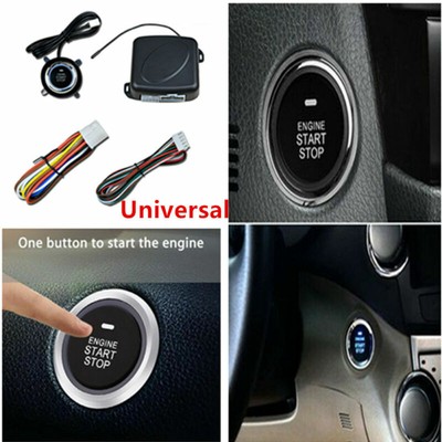 Universal Car Alarm Start Security System Key Passive Keyless Entry Push Button