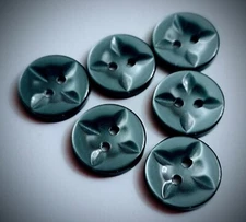 5/8" Star Design Light Sage Craft/Clothing Buttons