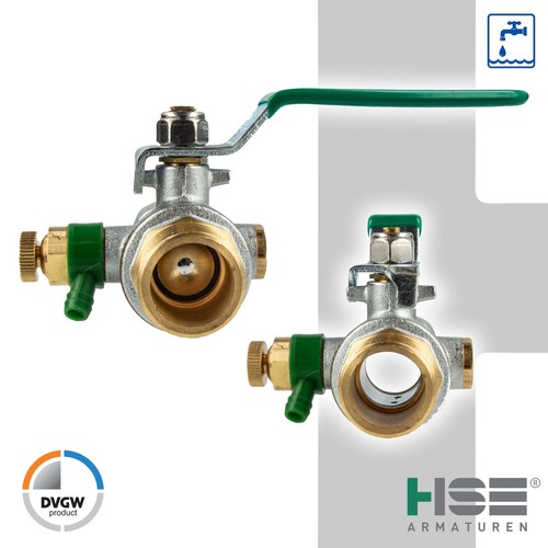 UNIWATER Trinkwasser Kugelhahn mit Entleerung, Aussen x Innengewinde, Typ 1489 - Bild 5 von 48
