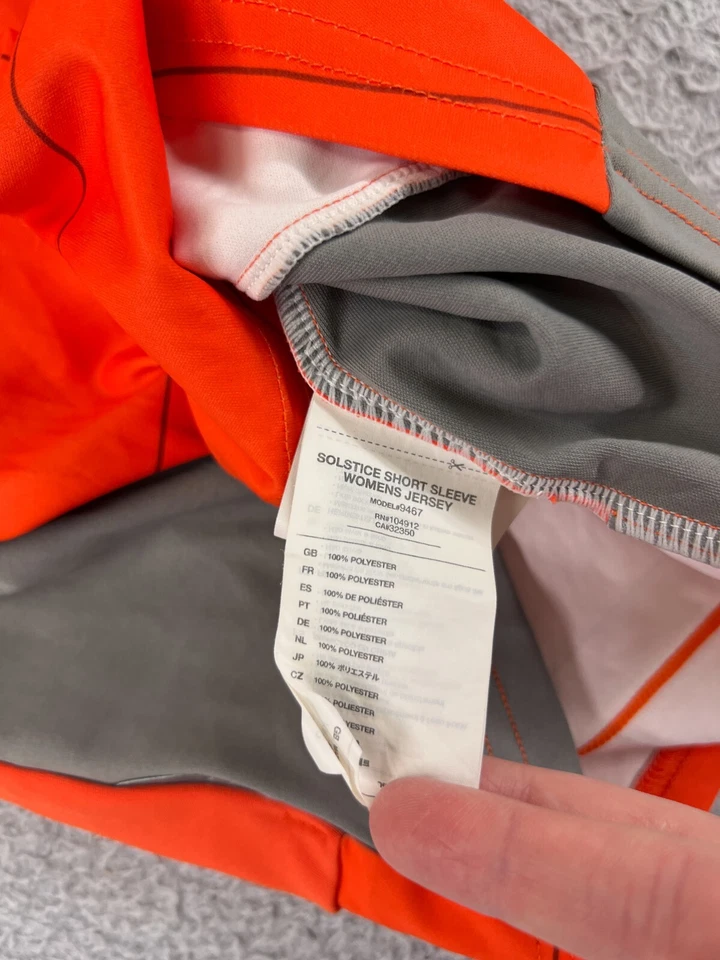 Bontrager Cycling Jersey Womens Extra Small Red Gray White 1/4 Zip Polyester - Image 4 of 4