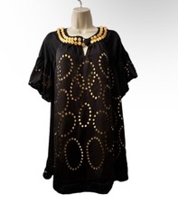 Marc Jacob’s 100% Silk Black Puffy Short Sleeves Short Dress Size 2