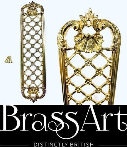 Brass Finger Plate from Brass Art Period Louis XV style 295x73x5mm Polished - Picture 12 of 16