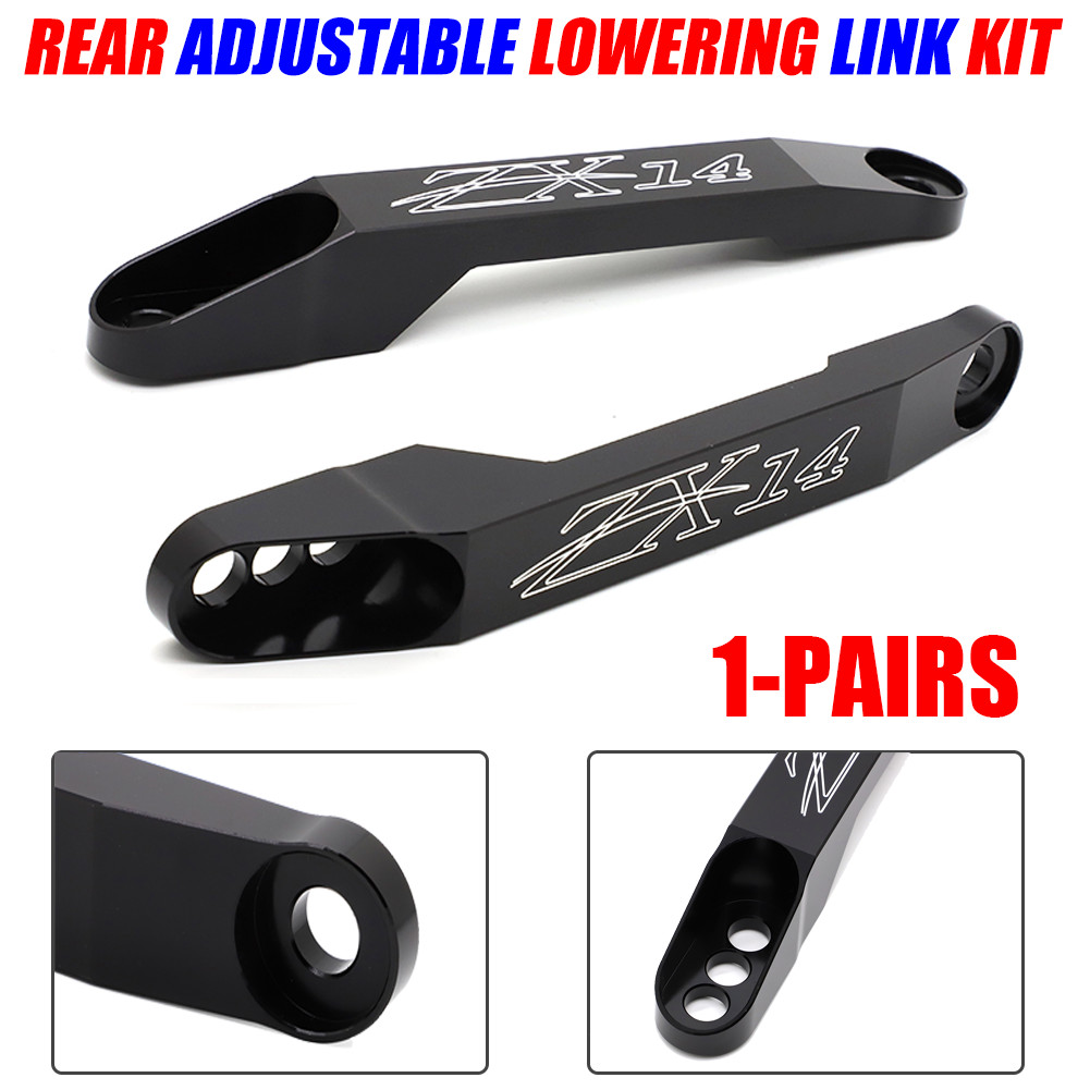Billet Rear Adjustable Lowering Link Kit For 2006-22 Kawasaki