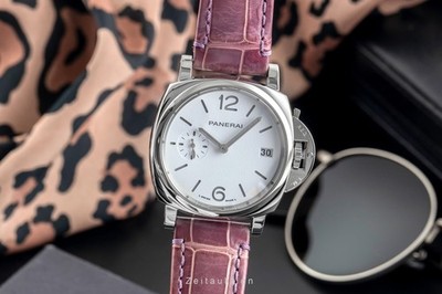Panerai Luminor Due Luna Stahl Automatik Herrenuhr Ref. PAM01306 B&P 2021