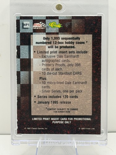 Classic Games 1995 - Dale Earnhardt Autogramm Nr. HP1 - Bild 2 von 2