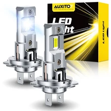 2x H7 LED Headlight Bulb Kit High Low Beam 200W 80000LM Super Bright 6500K White