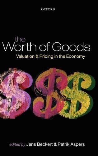 Patrik Aspers Jens Beckert The Worth of Goods (Copertina rigida)