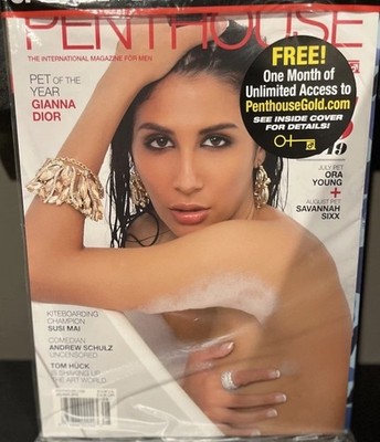 Penthouse Magazine. July/Aug 2019 Pet of Year Gianna Dior. Andrew Schulz. New!