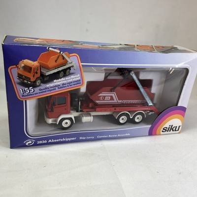 SIKU 2826 Mercedes Skip Lorry Absetzkipper 1:55 Diecast Toy Truck Original Box