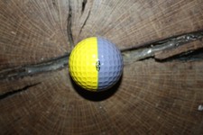 VINTAGE LAVANDER AND YELLOW PING GOLF BALL