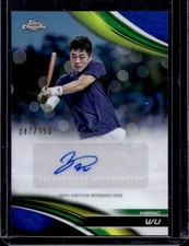 2025 Topps Chrome Yibing Wu Auto I Blue Refractor #/150