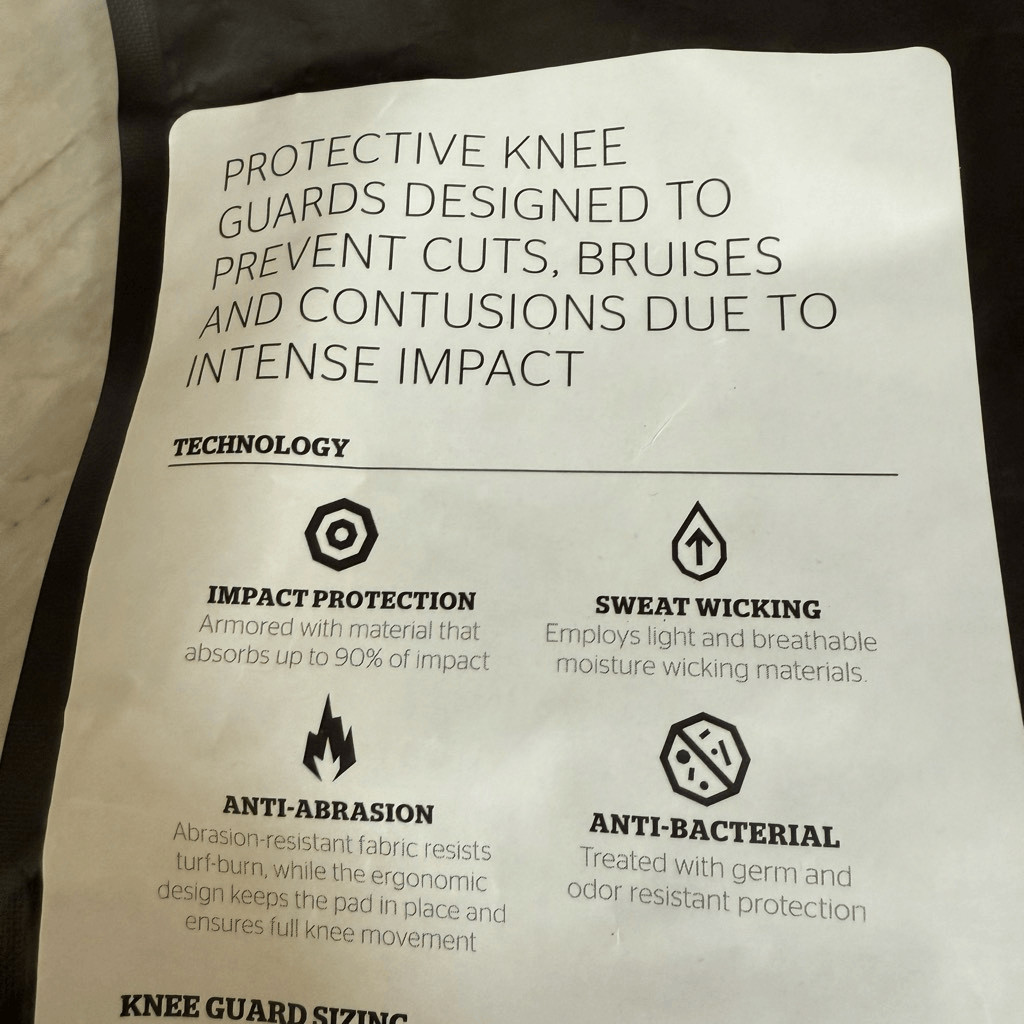 Storelli BodyShield Knee Guards, High-Impact Protection, Sweat-Wicking SZ M