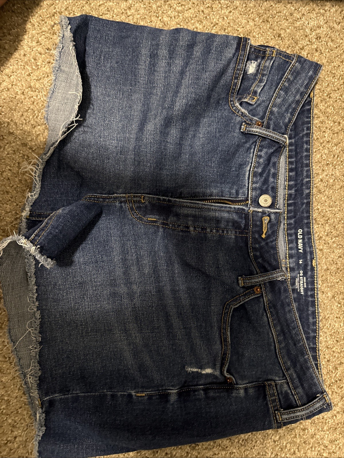 Old Navy Jean Shorts Women’s High Rise OG straight Size 14