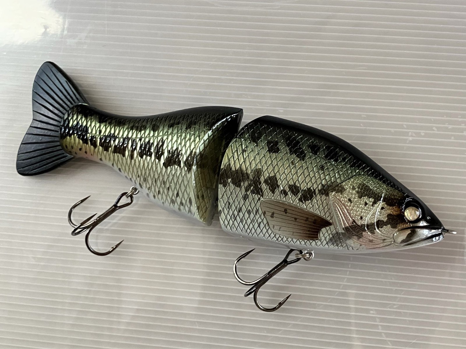 Kurouto Lures "Spartan Jr." 180g 22cm Slow Sinking Swimbait Bass Color Handmade - Image 2