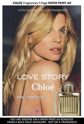 CHLOE Fragrances 1-Page PRINT AD Spring 2015 CLEMENCE POESY Inez & Vinoodh