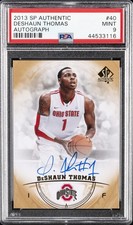 2013 SP AUTHENTIC AUTO #40 DESHAUN THOMAS PSA 9