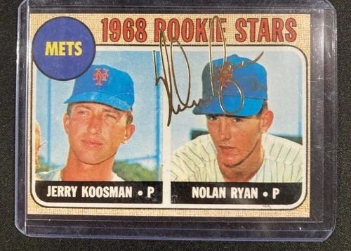 1993 Reprint 1968 Rookie Stars Nolan Ryan, Jerry Koosman (RC) Gold Signature