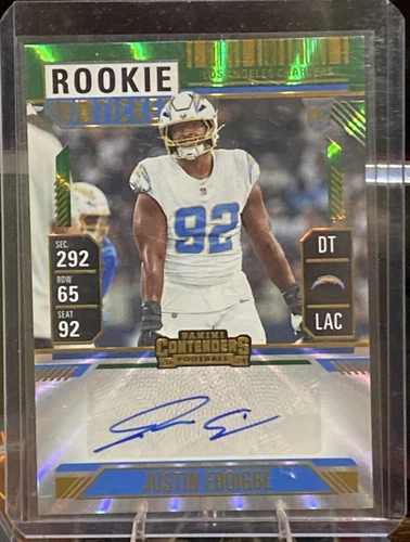 2024 Panini Contenders Justin Eboigbe Rookie Ticket Auto