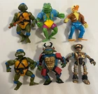 Playmates TMNT Teenage Mutant Ninja Turtles Action Figure Lot of 6 Vintage