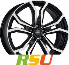 4x Dezent TV black/polished 8.5x20" ET38 LK5 112 ML 57.1 Alufelgen 20 Zoll