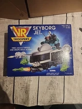 1995 Saban VR Troopers VR Battle Cruiser with VR Interceptor Jet NIB *box open*