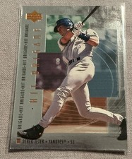 Upper Deck 1999 Hit Brigade Derek Jeter H4 New York Yankees Baseball Insert Card