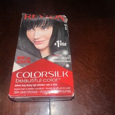 Revlon Hair Dye Kit 10 Black Ammonia-Free With Keratin Permanent Color
