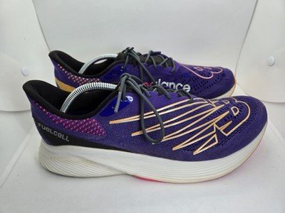 New Balance FuelCell RC Elite V2 Shoes Men's 12.5 D Deep Purple Running Sneakers