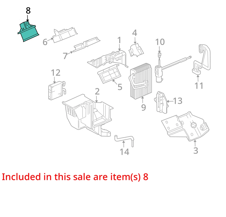 2007 Buick Terraza aquecedor motor soprador CA OEM 77K milhas - LKQ433319044 - Imagem 4 de 4