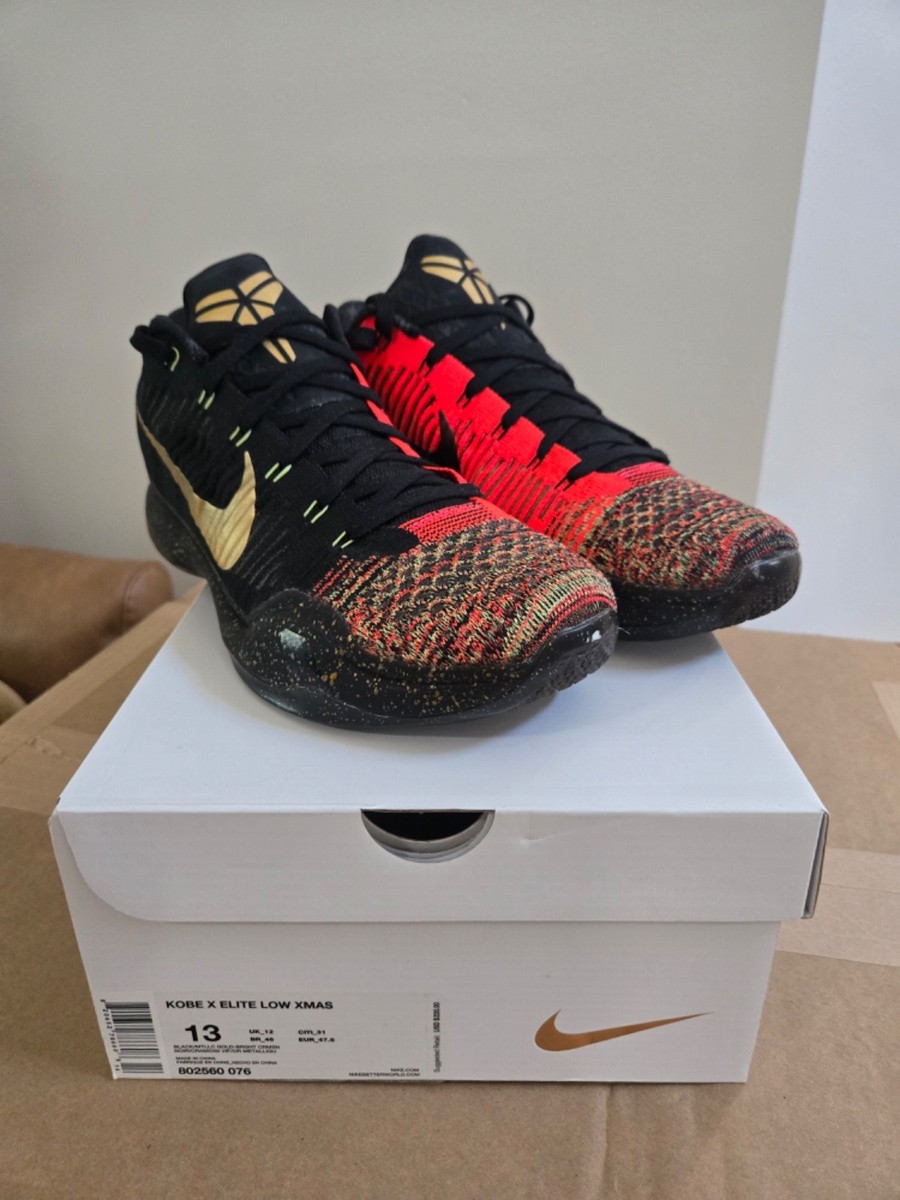 Kobe X 10 elite low Xmas 5 five rings size 13 tried on once | eBay