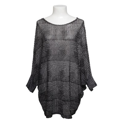 Chica London, Top, Größe: S, Schwarz/Weiß, Chevron, Damen #FwX
