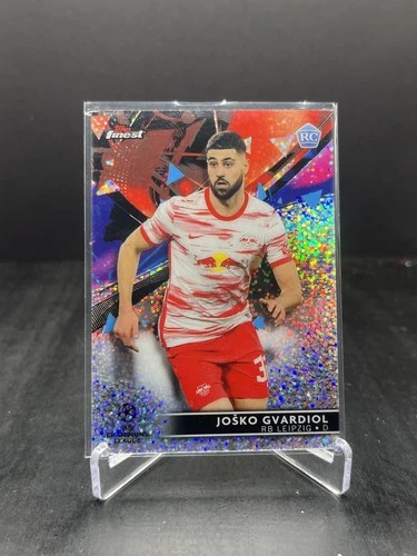 2021-22 Topps Finest UEFA Soccer Joski Gvardiol RC Rookie Speckle 153/175 #90