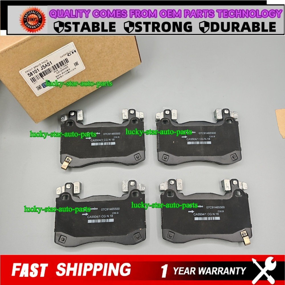 NEW OEM Front Brake Pads Kit For 19-23 Hyundai Genesis G70 18-23 Kia Stinger