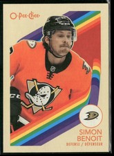 2023-24 O-Pee-Chee #476 Simon Benoit Anaheim Ducks Retro Hockey Card