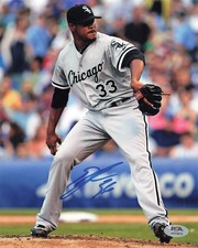 Edwin Jackson Chicago White Sox Signed 8x10 Photo PSA