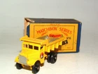 1960s MATCHBOX # 6 MOKO LESNEY QUARRY YELLOW DUMP TRUCK MINT IN THE BOX