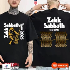 Trending Zakk Sabbath Tour 2025 North American Cities Dates Two Sided TShirt