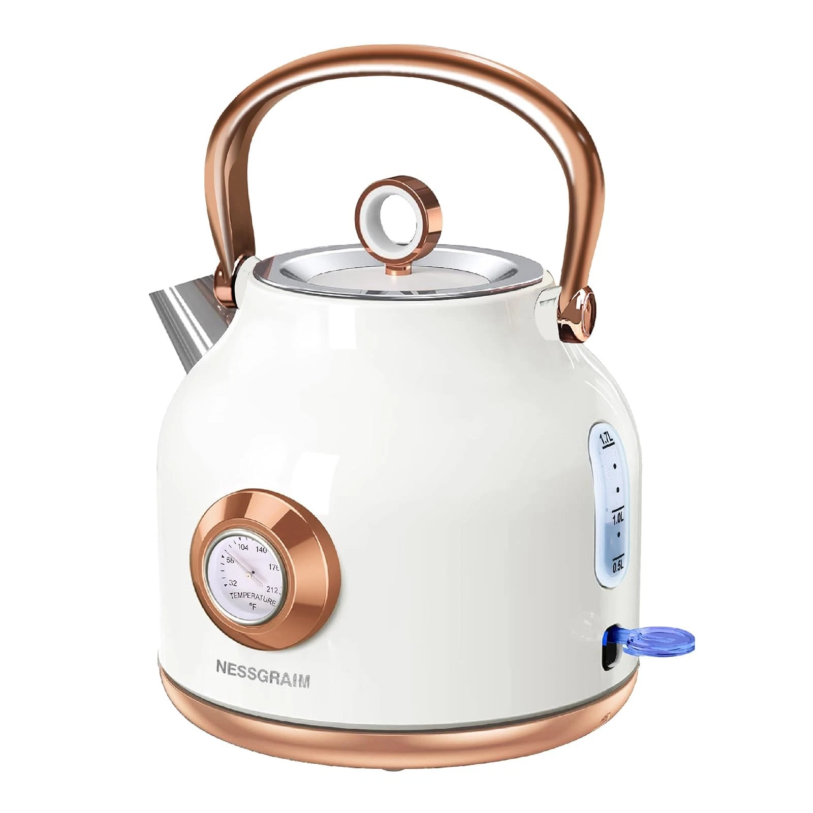 Retro Electric Kettle, 1.7L Stainless Steel Tea Kettle with Large Temperature...
Opens in a new wind