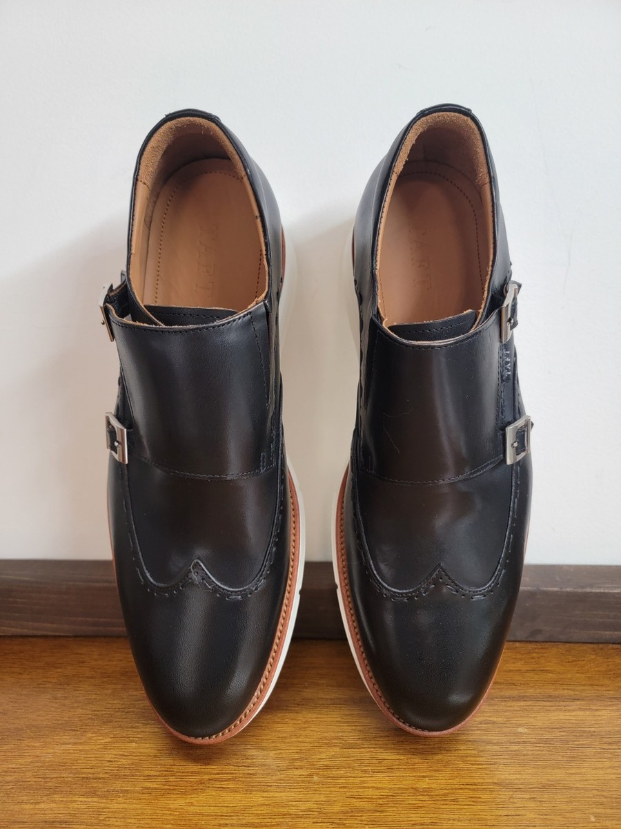 TAFT Leather Double Monk Strap Shoe Model 105 Leather Dress  display picture 3